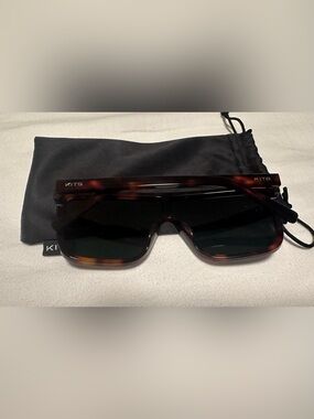 Tortoiseshell Shield Sunglasses - Dark Brown